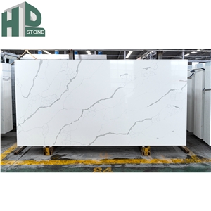 White Artificial Marble Quartz Slabs For Sale