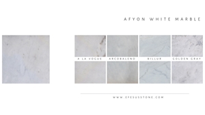 Afyon White Marble Stones