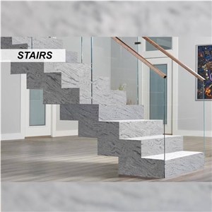 Viscont White Granite Stairs