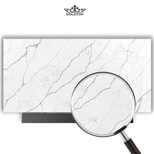 Special Pattern Quartz Slab Calacatta Artificial Stone