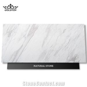 Goldtop Stone ODM/OEM Greek Volakas White Marble Slab