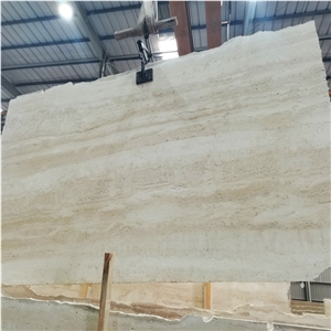Italy Ivory White Travertine Claddling Wall Travertine Slabs