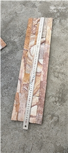 Golden Quartzite Culture Stone Wall Cladding Panels