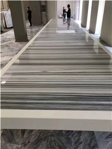 Calacatta  Straight Grey Vein Marble Floor Tiles
