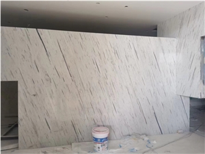 NEW HOT WHITE MARBLE GREY VEIN MARBLE Slab For Wall