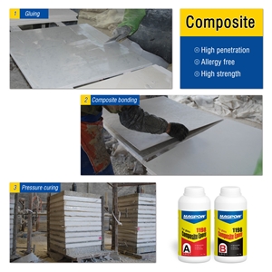 AB Clear Stone Epoxy Resin Adhesive For Glass Composite