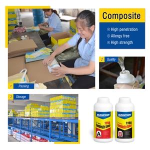 AB Clear Stone Epoxy Resin Adhesive For Glass Composite