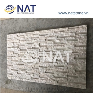 Vietnam Marble Mixed Polished Split Stacked Stone Wall Panel