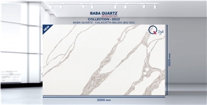 Calacatta Borghini Quartz Slabs BQ-149 Baba Quartz