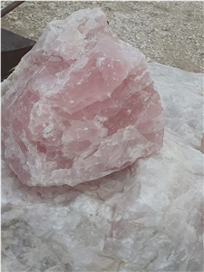 Pink Cristallo Quartzite Boulders, Rocks, Small Cobbles