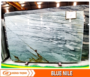 Hight Quality Brazilian Quartzite Slabs Dark Blue Vein