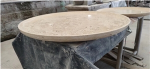 CNC Carving Stone Trays Italian Classic Travertine Plates