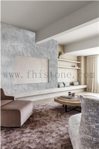 3D Carving Marble Wall Panel Home Decor Engraved Marble- CNC Wall Panels