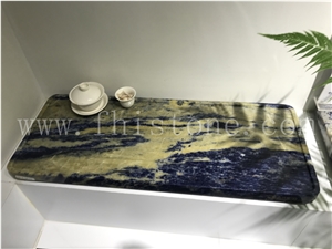 Sodalite Blue Granite Tea Tray Handcrafts Gift