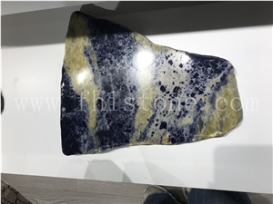 Sodalite Blue Granite Tea Tray Handcrafts Luxury Artworks