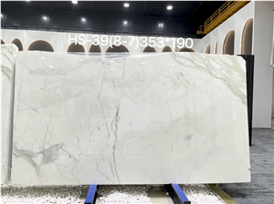 Calacatta White Marble Slabs FOR LUXURY DECORATION