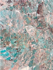 Amazonite Gemstone, Amazonite Composite Semiprecious Slabs