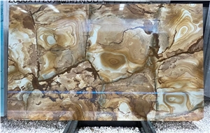 Stone Wood Quartzite ,Brazil Yellow Quartzite Slabs