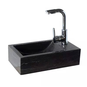 Natural Wash Basin Black Marble Sink