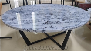 White Marble Round Coffee Table