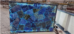 Blue Quartz Semiprecious Stone