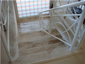 Beige Bahia Marble Stair Steps And Risers