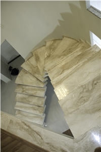 Beige Bahia Marble Stair Steps And Risers