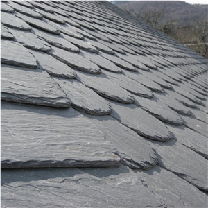 Grey Phyllite Jbernardos For Roofing, Stone Roof Tiles