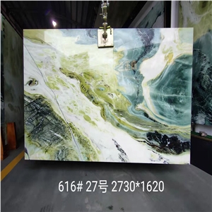 China Ice Green Marble Slabs Ice Jade Green Wall Tiles