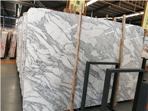 Arabescato White Marble Slab