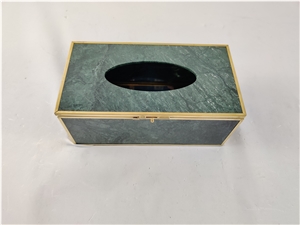 Green Marble Tissue Box