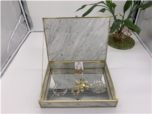 Marble Hand Work Jewelry Boxes