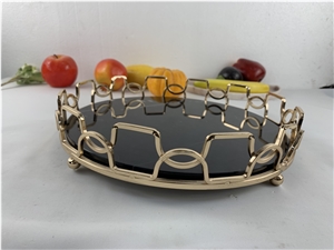 Marble Stone Fruit Tray With Handle