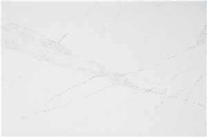 Popular Calacatta White Quartz Slab Polished  Glossy Surface