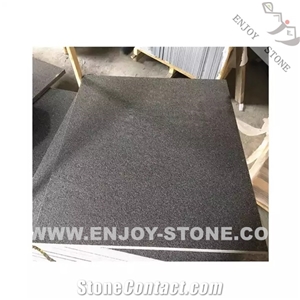 Absolute China Black Granite Tiles 60*60Cm Flamed