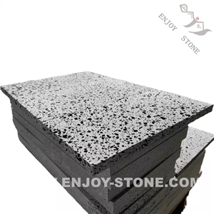 Black Basalt Stone Lava Stone Tiles Sawn