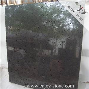 Hainan Polished Lava Stone Basalt Tiles