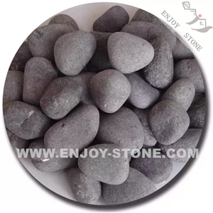 Large Size Black Garden Pebble Stone For Garden