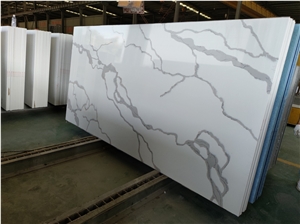 Calacatta White Engineered Artificial Stone Quartz Slabs