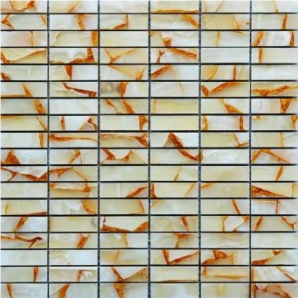 Customer Size Linear Strips Mosaic Marble, Free Design