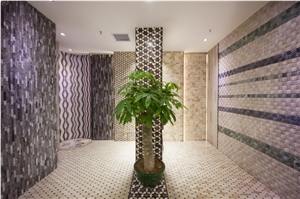 Customer Size Mosaic Marble Tiles, Free Beautiful Design