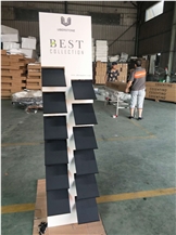 Special Metal Artificial Stone Display Tower Stand