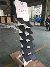 Special Metal Artificial Stone Display Tower Stand