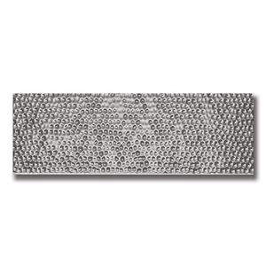Impressions 4” X 12” Silver Hammered Ceramic Tiles