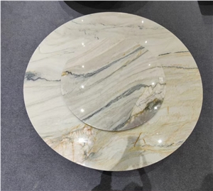 Luxury Marble Round Table Tops Coffee Table Tops
