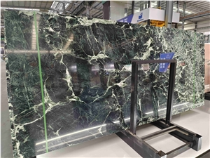 Luxury Italy Verde Rameggiatto Marble Slabs