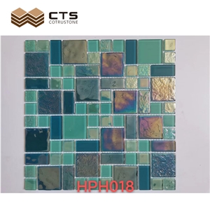 Glass Mosaic In Stock Unique Style Mixed Color Ready To Ship