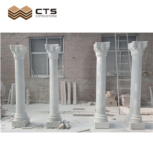Marble Pillar Custom Height Column Hollow Select Luxury Type