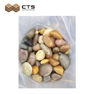 Multiple Color Pebble Stone Tumbled For Walkway
