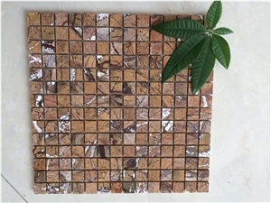 Rain Forest Gold Square Marble Tile